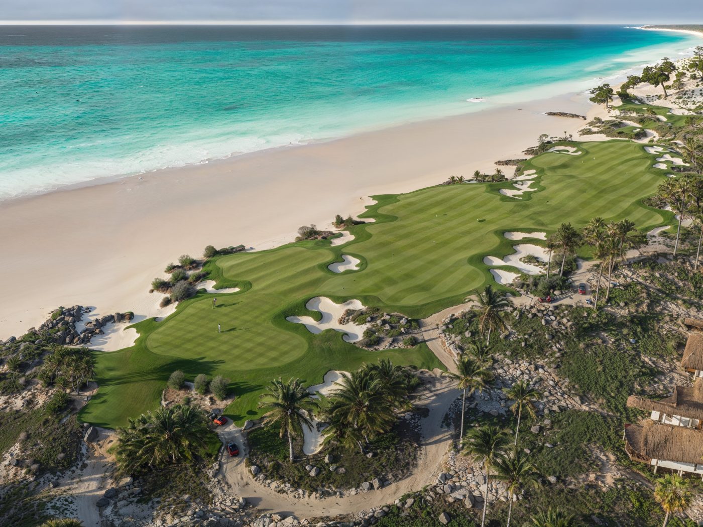 Tarafo Bay Golf Course on southern coast of Boa Vista, Cape Verde